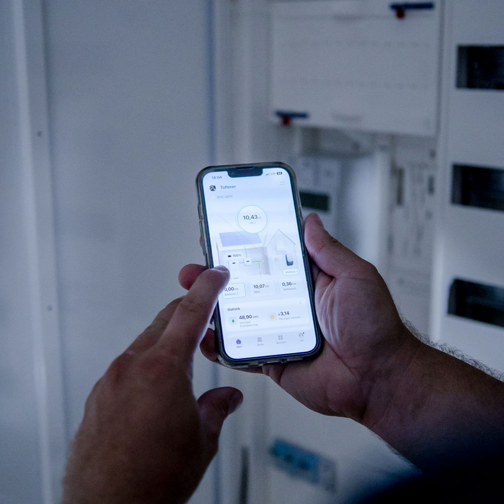 Steuerung von Gebäuden am Handy